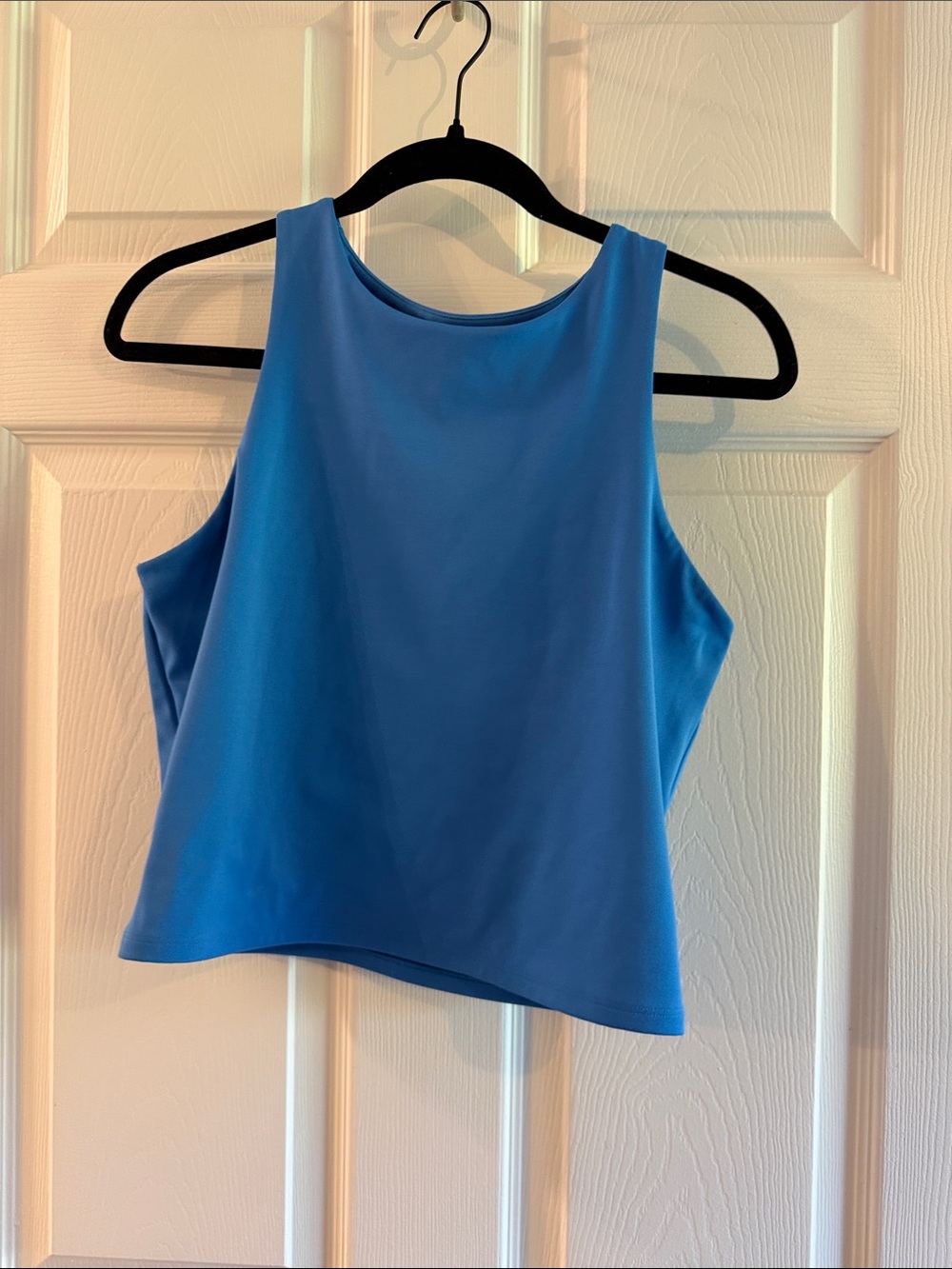 Express Blue Cropped Tank Top